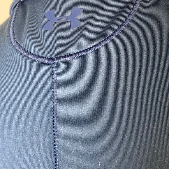 Under Armour 1/2 button down blue Polo Top  Sz medium - Picture 4 of 6